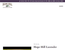 Tablet Screenshot of hopehilllavenderfarm.com